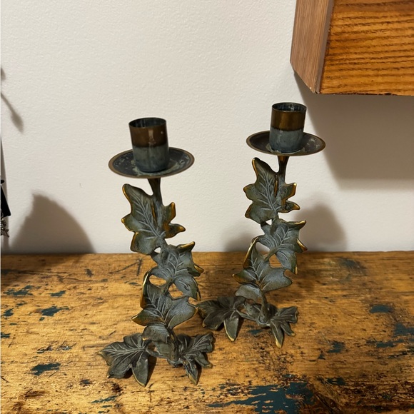 Partylite Verdigris Ivy Candle Holders - Picture 4 of 5